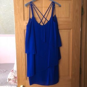 Blue cocktail dress